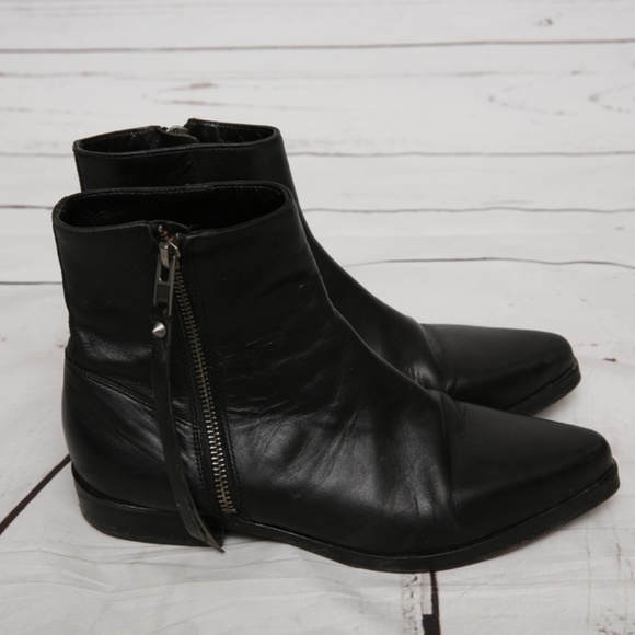 All Saints Shoes - AllSaints Keiko Ankle Boot Black Leather